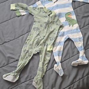 Green and Blue Kids One Piece Set